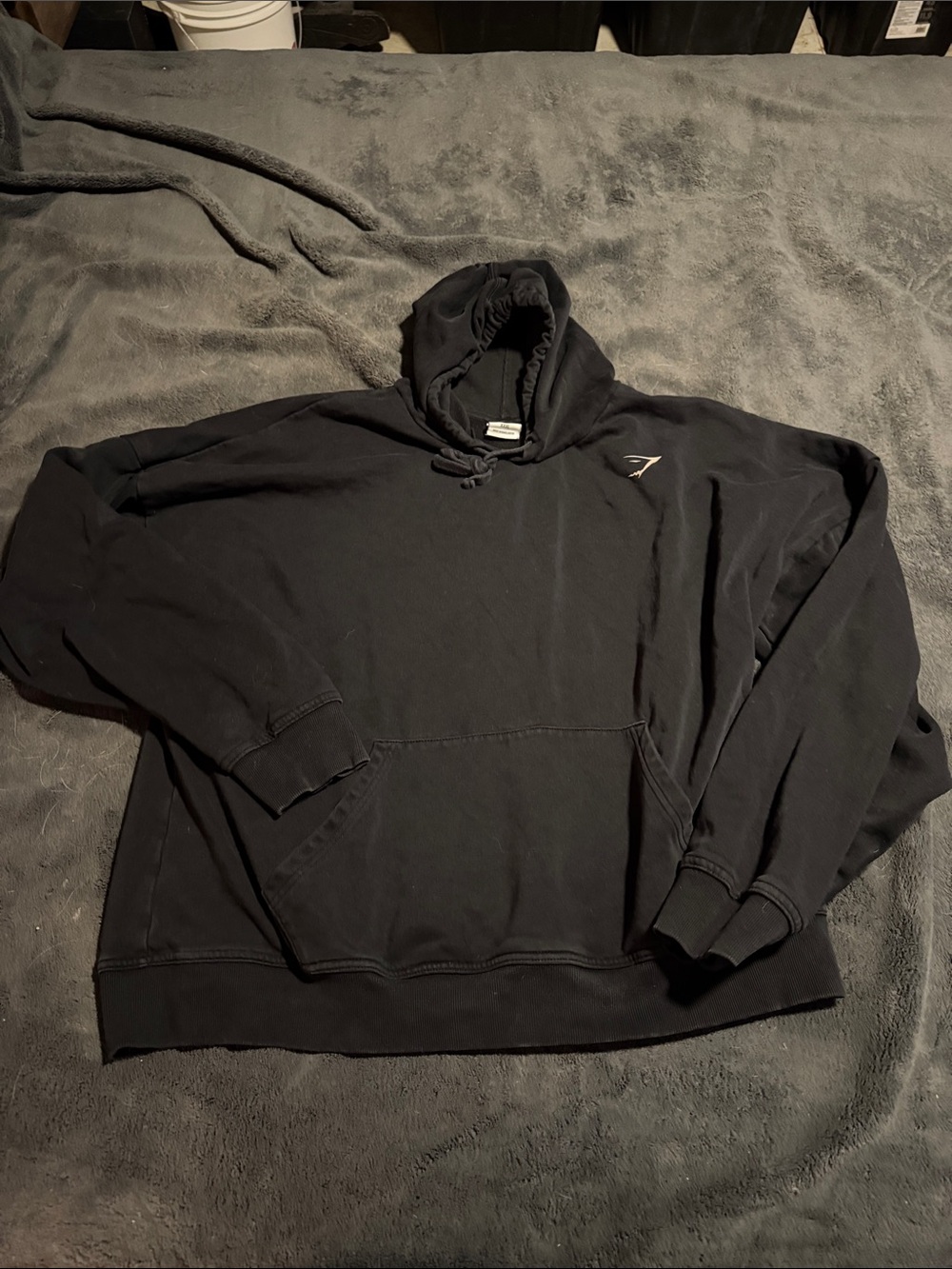 Gymshark Black Men's Pullover Hoodie - Classic Comfort